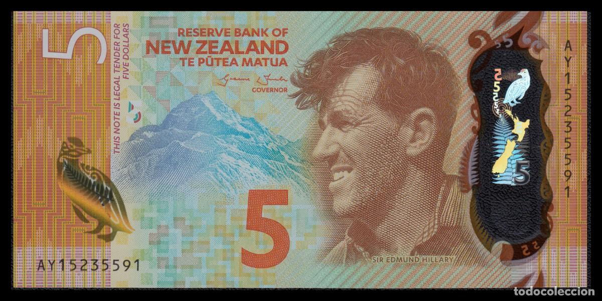 Billetes extranjeros: Nueva Zelanda 5 Dollars 2015 Pick 191 - Foto 2