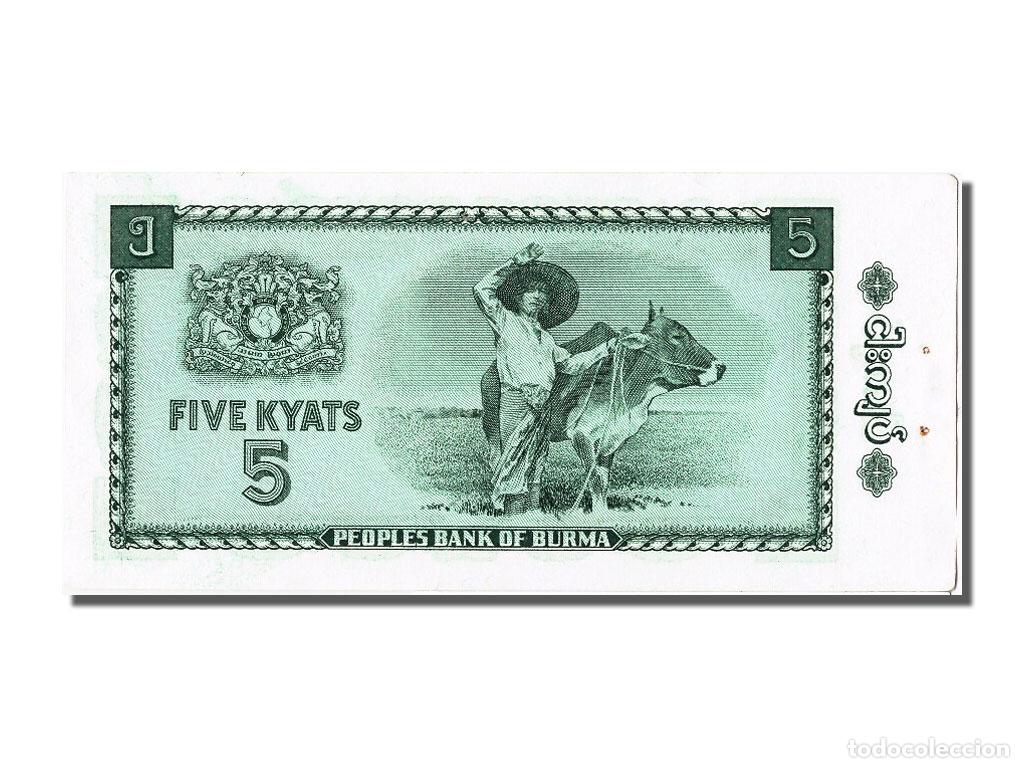Billetes extranjeros: [#301628] Billete, 5 Kyats, Birmania, EBC - Foto 2