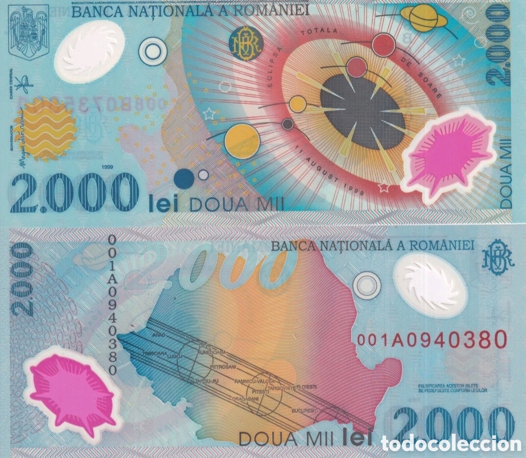 Billetes extranjeros: Billete rumania original % sin circular - Foto 1