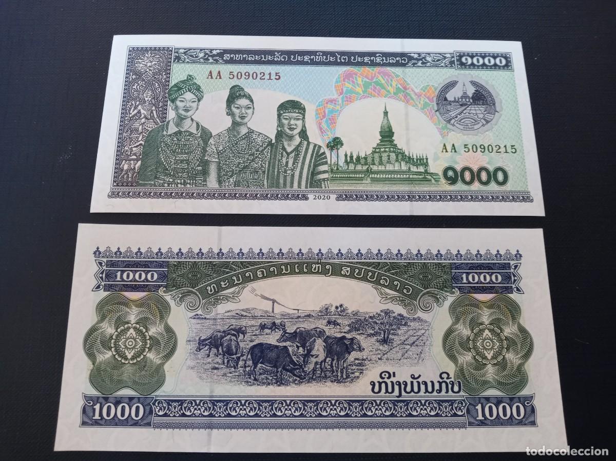 Billetes extranjeros: BILLETE DE LAOS 1000 KIP 2020 - Foto 1