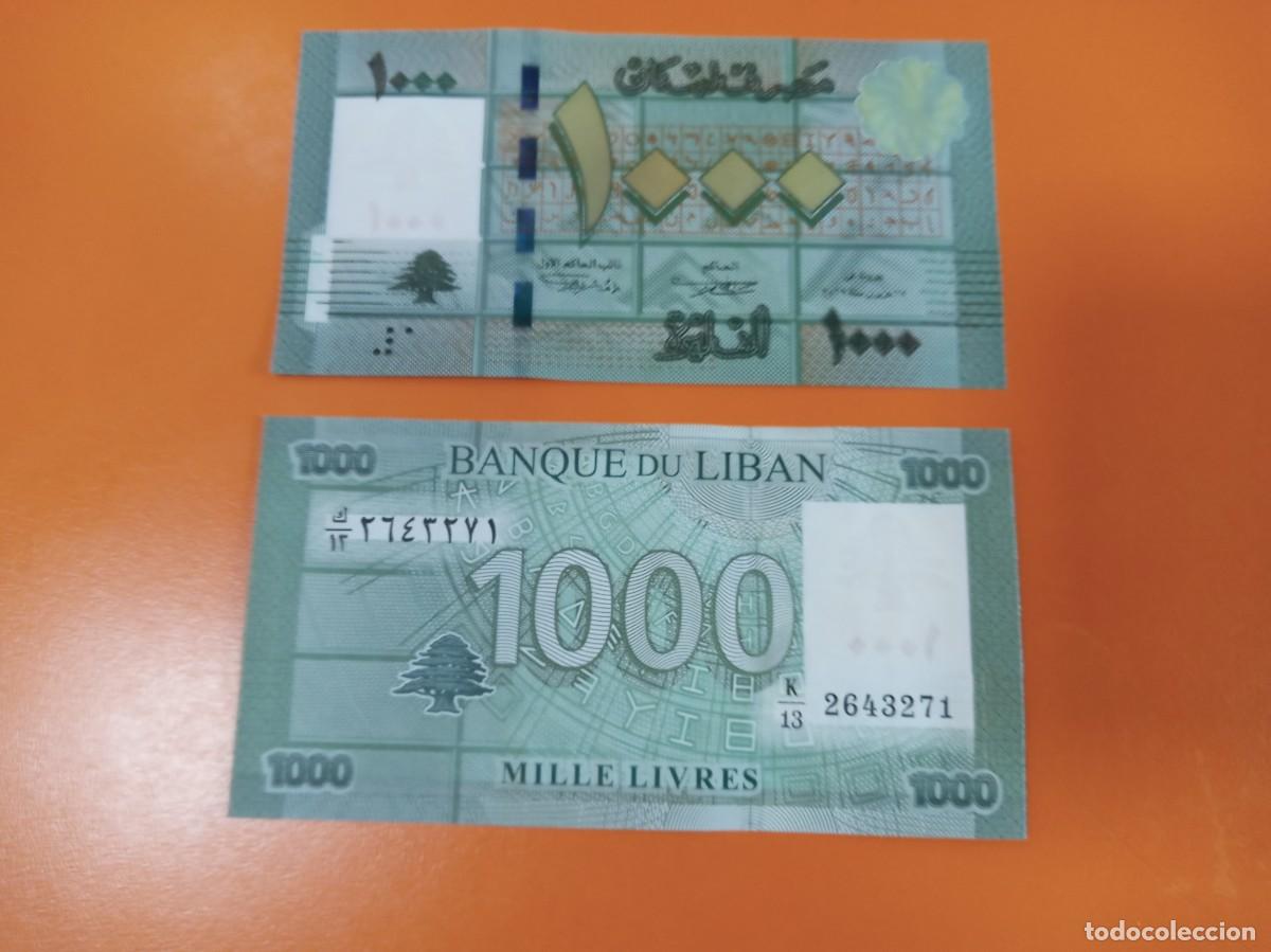 Billetes extranjeros: L&Iacute;BANO 1.000 LIBRAS 2012 - Foto 1