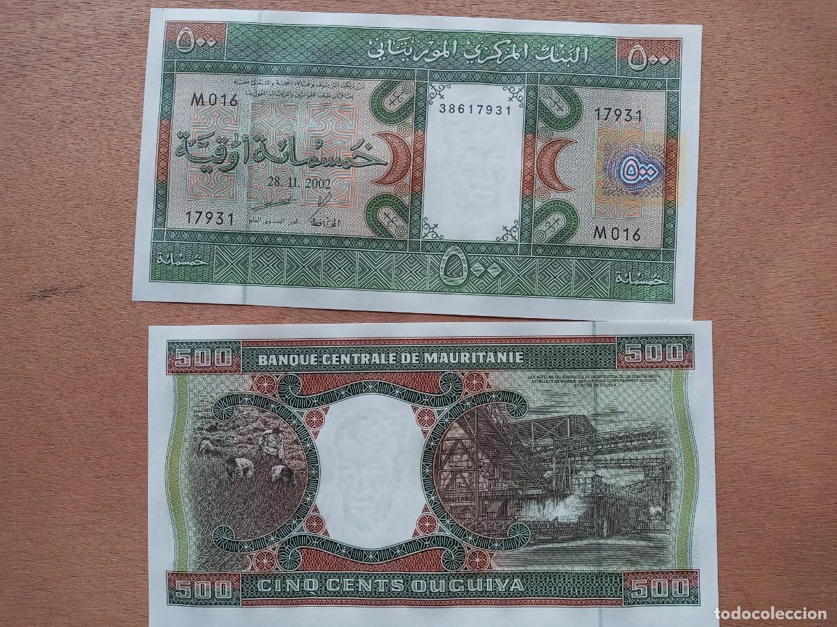 Billetes extranjeros: MAURITANIA 500 OUGUIYA 2002 - Foto 1