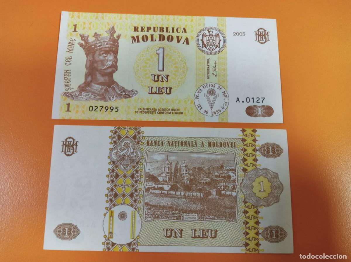 Billetes extranjeros: BILLETE DE MOLDAVIA 1 LEU 2005 - Foto 1