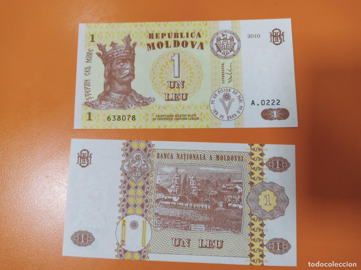 Billetes extranjeros: BILLETE DE MOLDAVIA 1 LEU 2010 - Foto 1