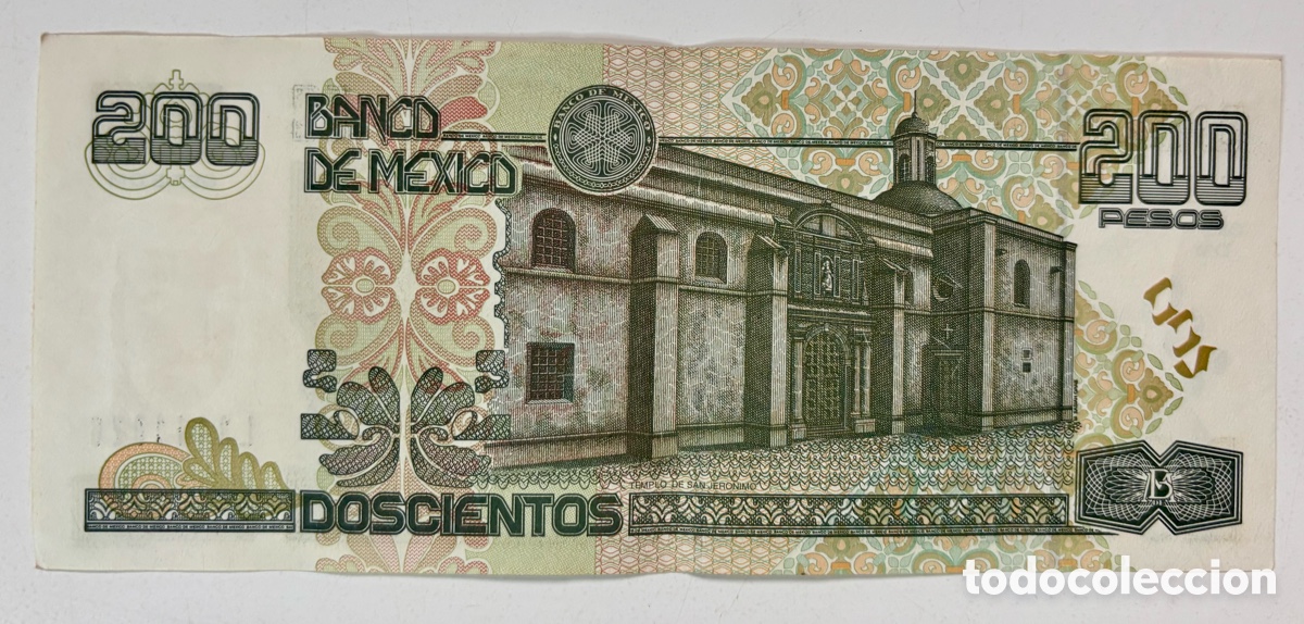 Billetes extranjeros: Billete M&Eacute;XICO 200 Pesos 2007. Mexico - Foto 2