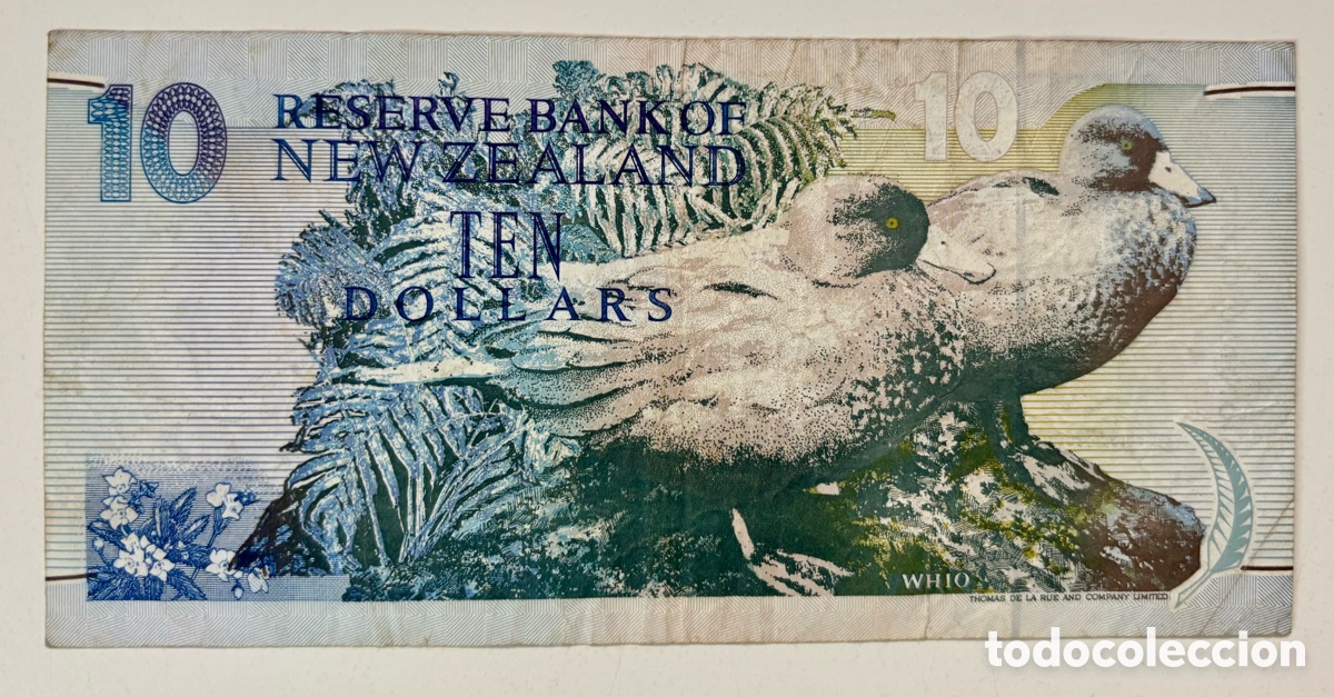 Billetes extranjeros: Billete NUEVA ZELANDA 10 Dolares (1992) - Foto 2