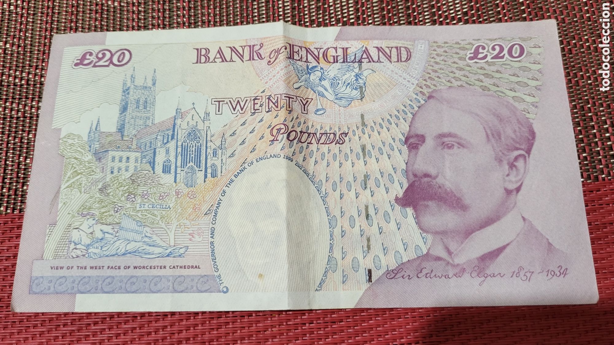 Billetes extranjeros: Bilete 20 Pounds Inglaterra - Foto 2