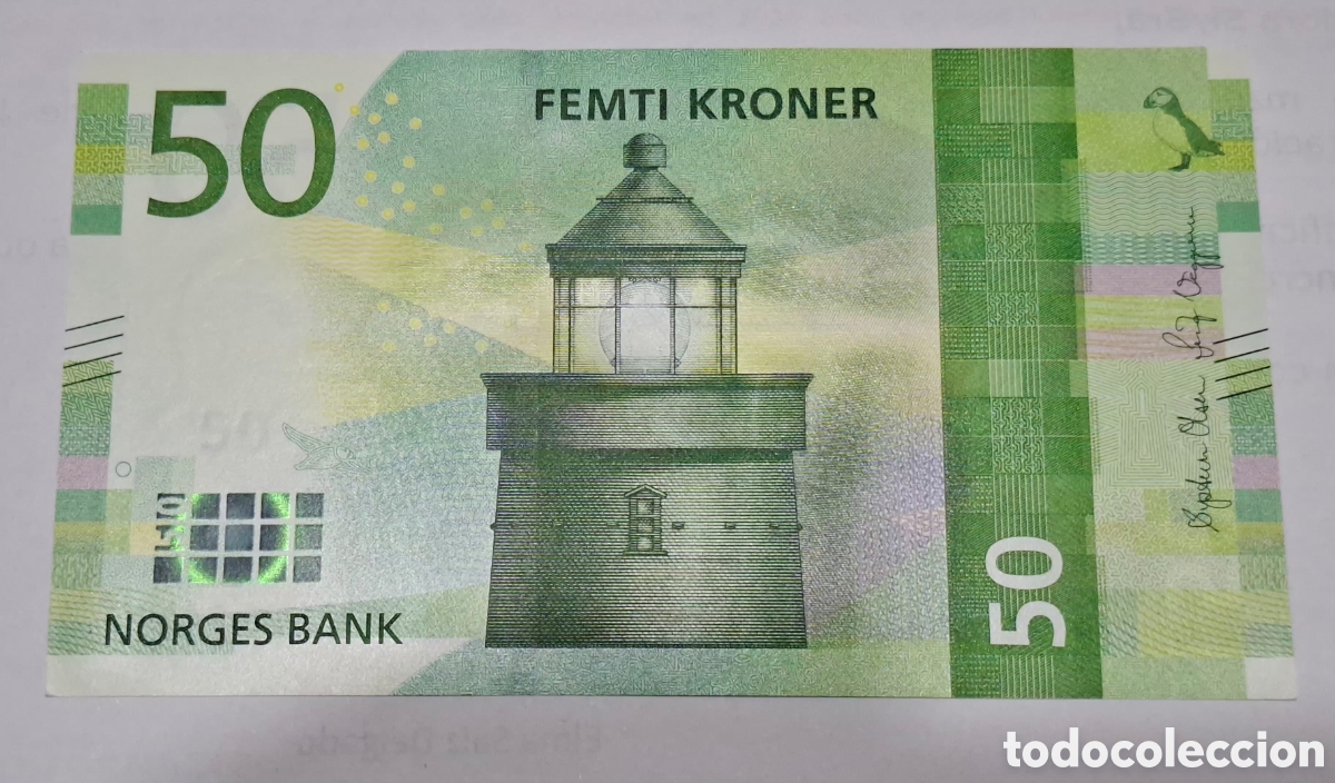 Billetes extranjeros: Moneda Noruega,2.017, 50 Kronor, UNC. - Foto 1