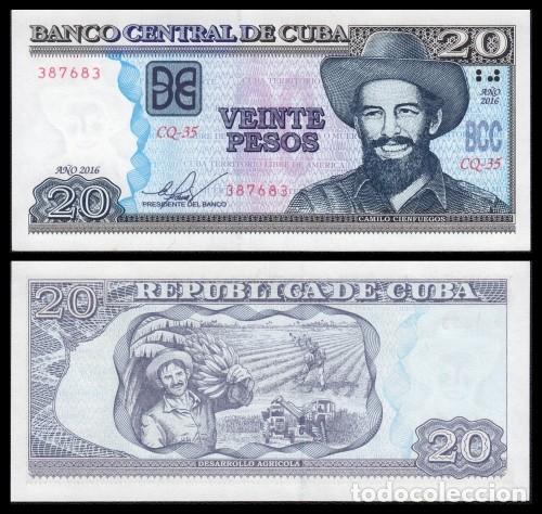 Billetes extranjeros: Cuba 20 Pesos 2016 Pick 122k SC- - Foto 1