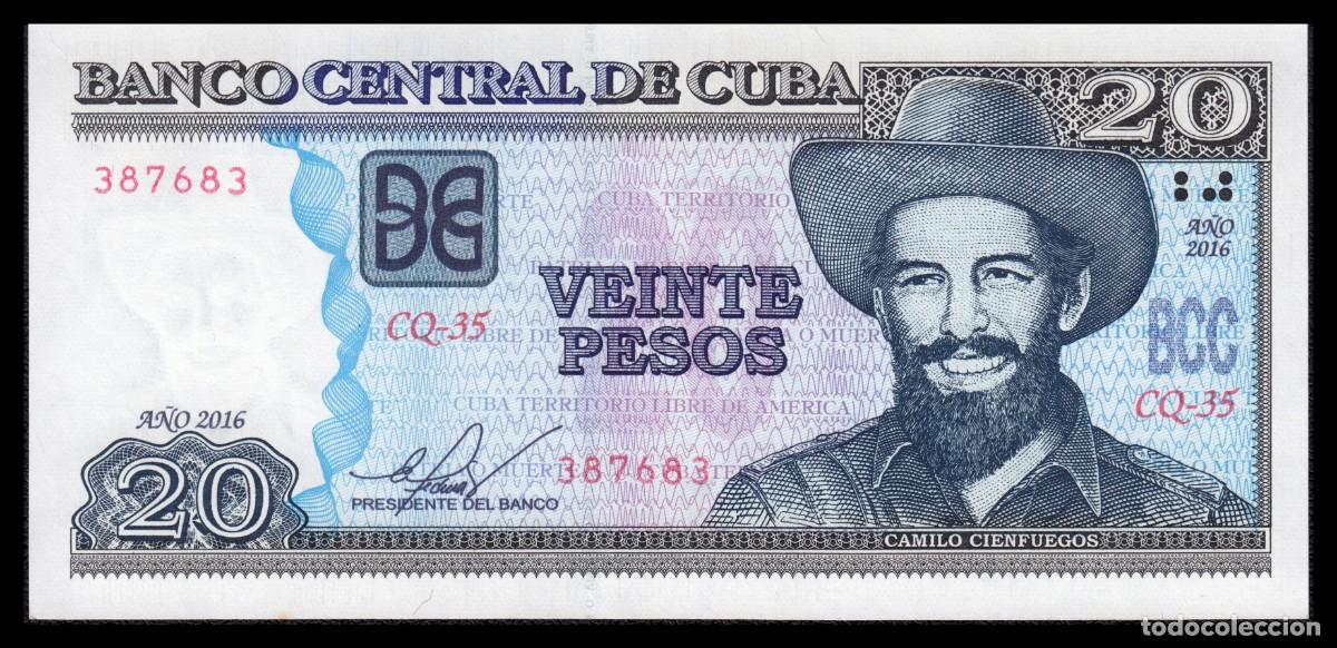 Billetes extranjeros: Cuba 20 Pesos 2016 Pick 122k SC- - Foto 2