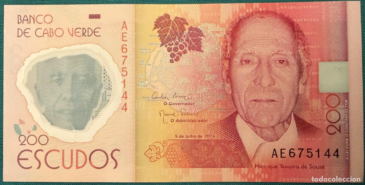 Billetes extranjeros: BN012, CABO VERDE, 200 ESCUDOS 2014 - Foto 1