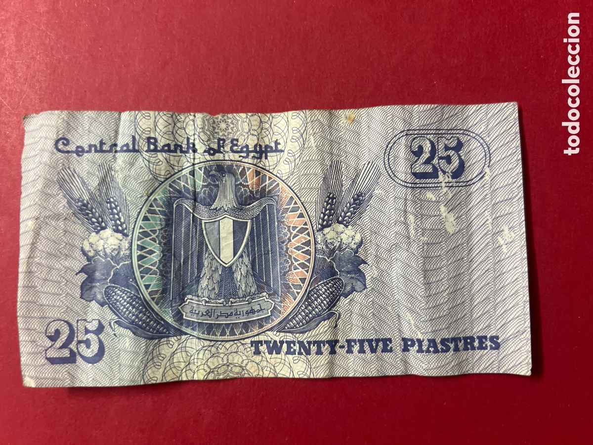 Billetes extranjeros: B261. Billete de Egipto. 25 piastras - Foto 1