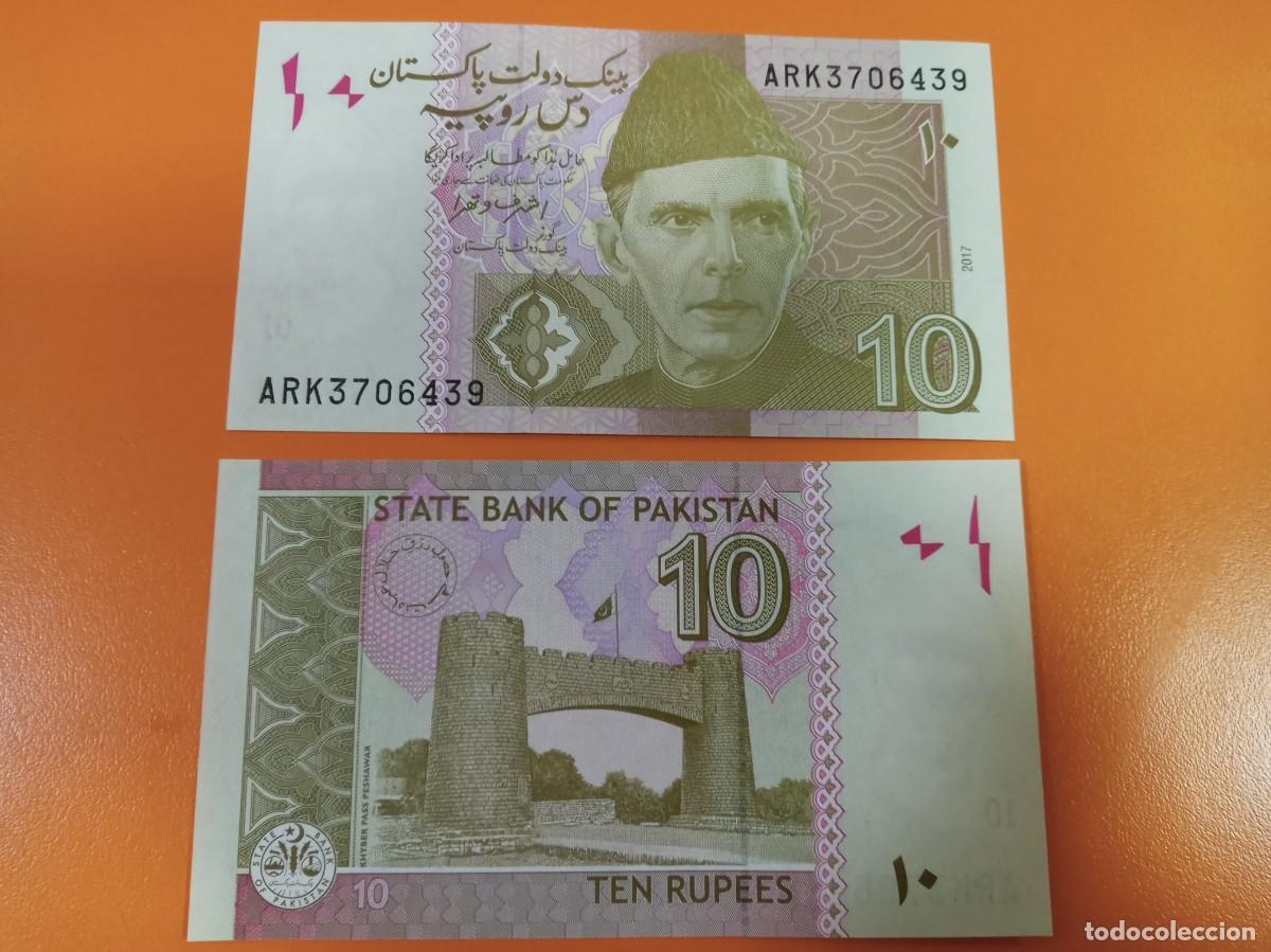 Billetes extranjeros: PAKIST&Aacute;N 10 RUPIAS 2017 - Foto 1