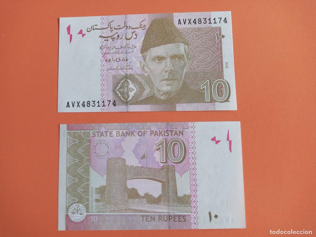Billetes extranjeros: PAKIST&Aacute;N 10 RUPIAS 2018 - Foto 1