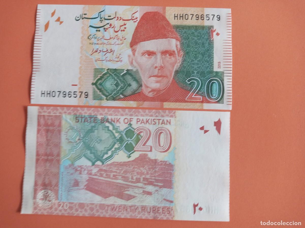 Billetes extranjeros: PAKIST&Aacute;N 20 RUPIAS 2015 - Foto 1