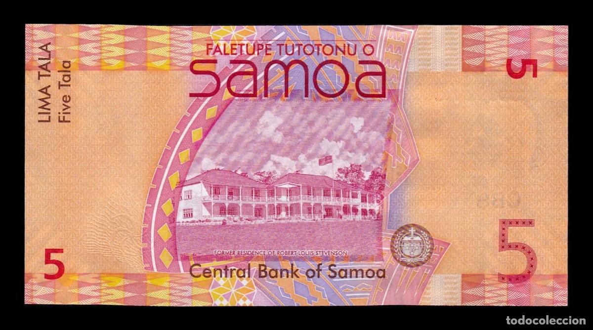 Billetes extranjeros: Samoa 5 Tala 2017 Pick 38c Sc Unc - Foto 2