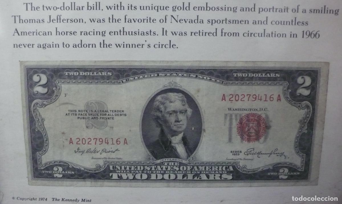 Billetes extranjeros: BILLETE DE 2 DOLARES EN MARCADO - Foto 3