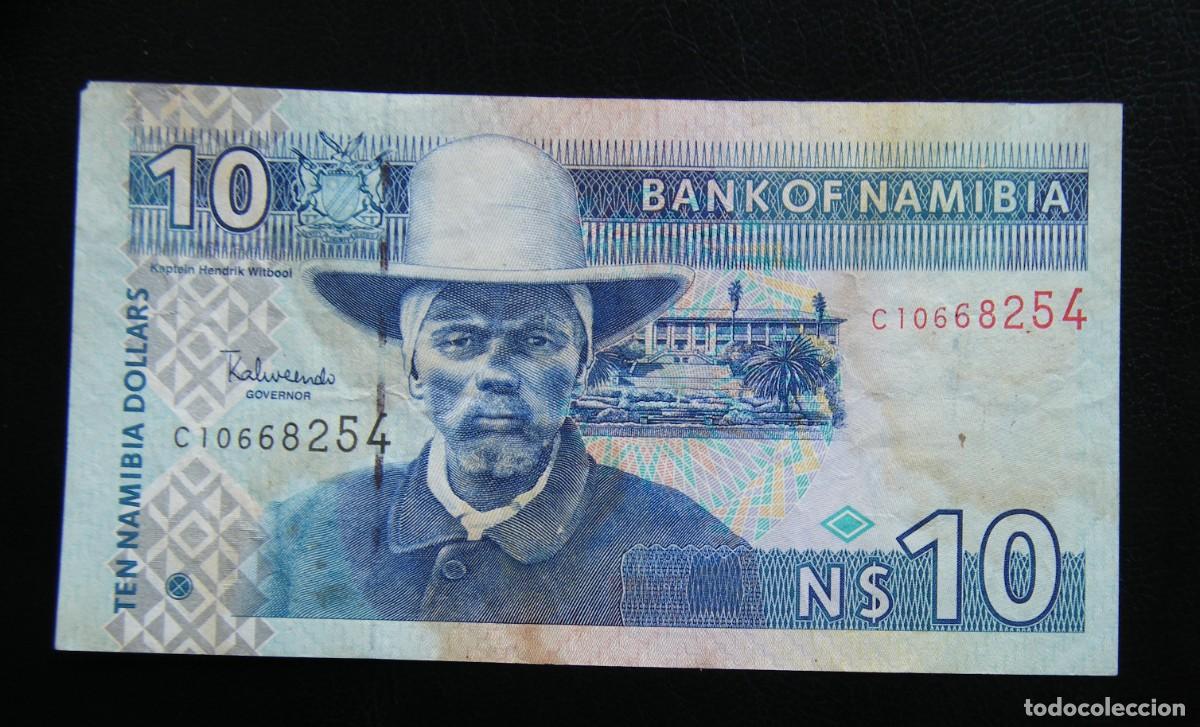 Billetes extranjeros: NAMIBIA BILLETE DE 10 DOLARES 1993 CIRCULADO - Foto 1