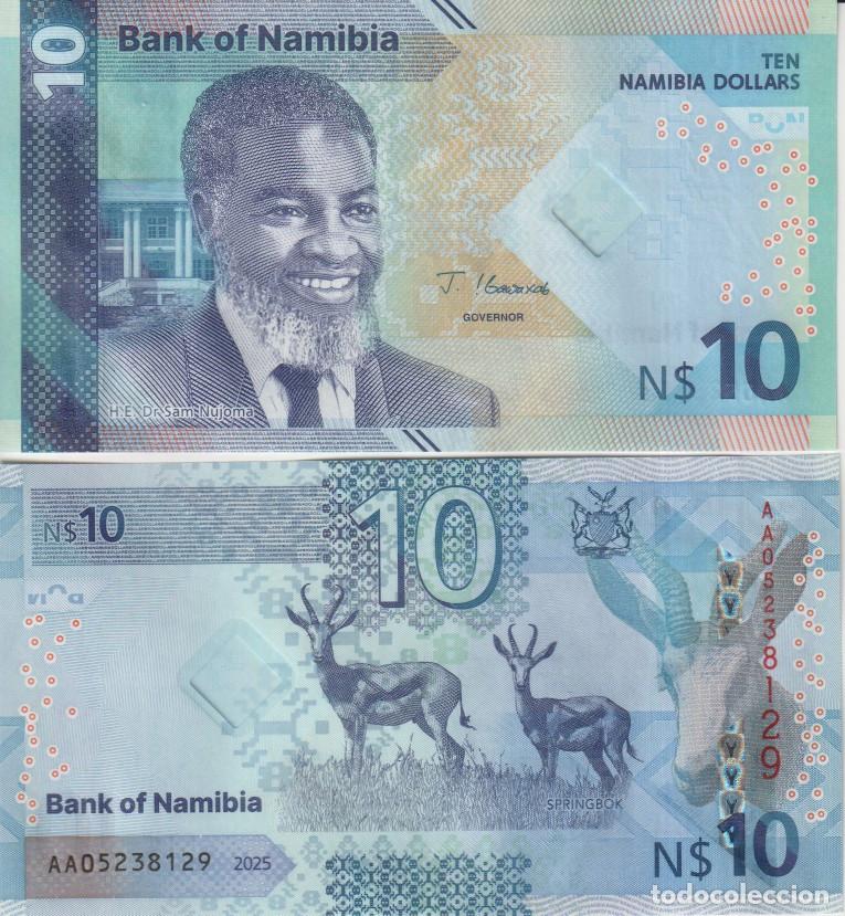 Billetes extranjeros: Namibia 10 namibia dollars del 2025 Pick W 20 SC/UNC - Foto 1