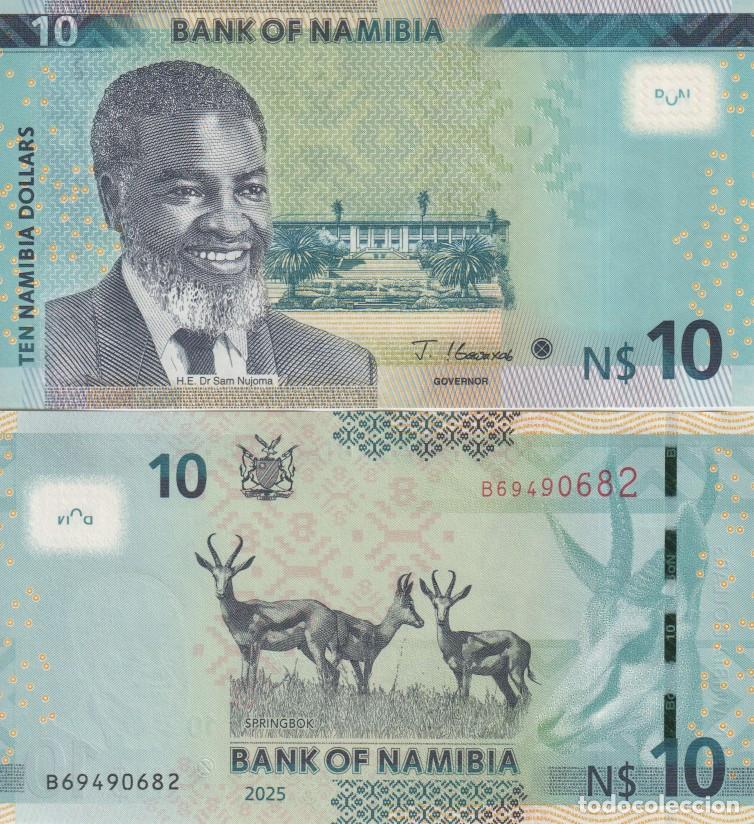 Billetes extranjeros: Namibia 10 namibia dollars del 2025 Pick 16 c SC/UNC - Foto 1