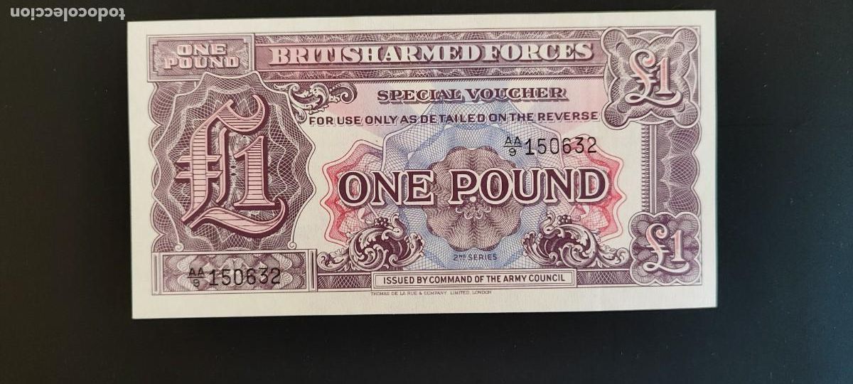 Billetes extranjeros: BILLETE, DE INGLATERRA ARMED FORCE 1 LIBRA SIN CIRCULAR 2 SERIES - Foto 1