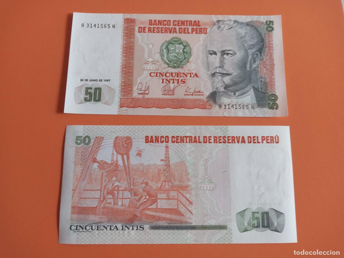 Billetes extranjeros: BILLETE DE PER&Uacute; 50 INTIS 1987 - Foto 1