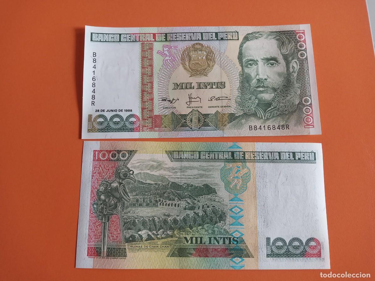 Billetes extranjeros: BILLETE DE PER&Uacute; 1000 INTIS 1988 - Foto 1