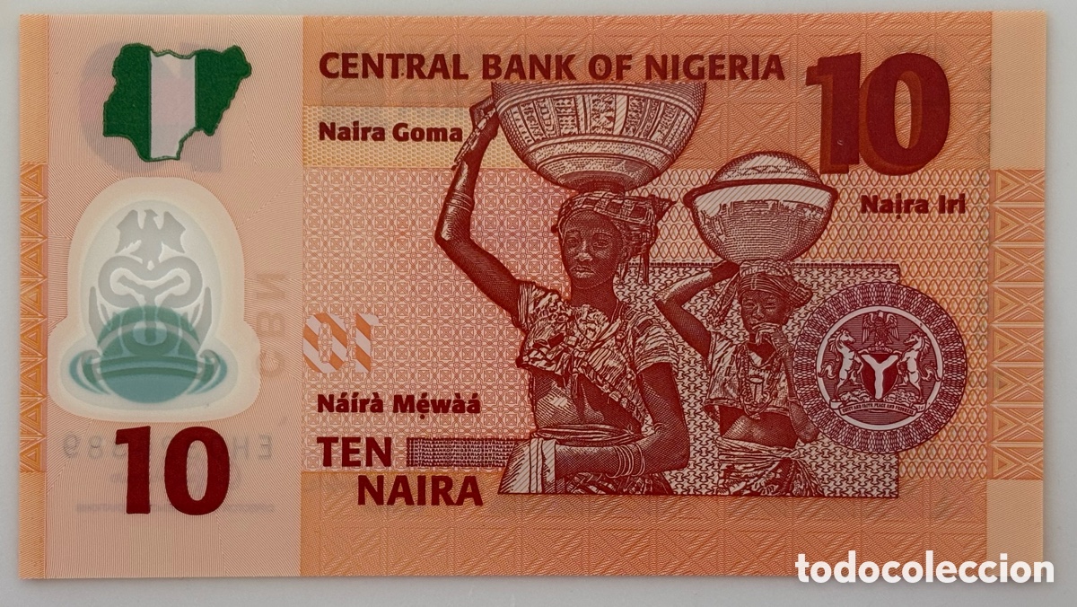 Billetes extranjeros: Nigeria - 10 Naira 2017 S/C - Foto 2