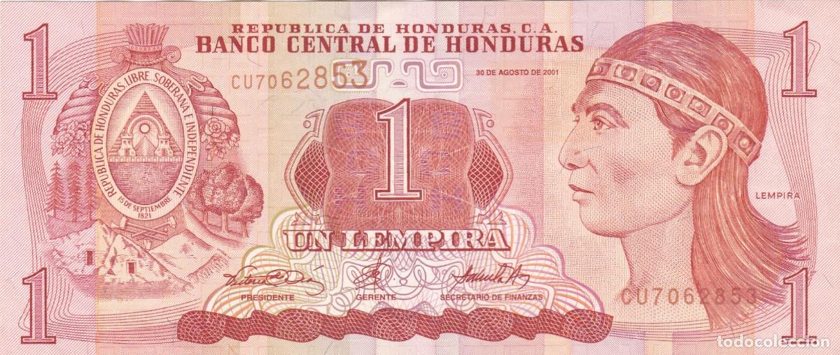 Billetes extranjeros: HONDURAS - 1 LEMPIRA DE 2001 - Foto 1