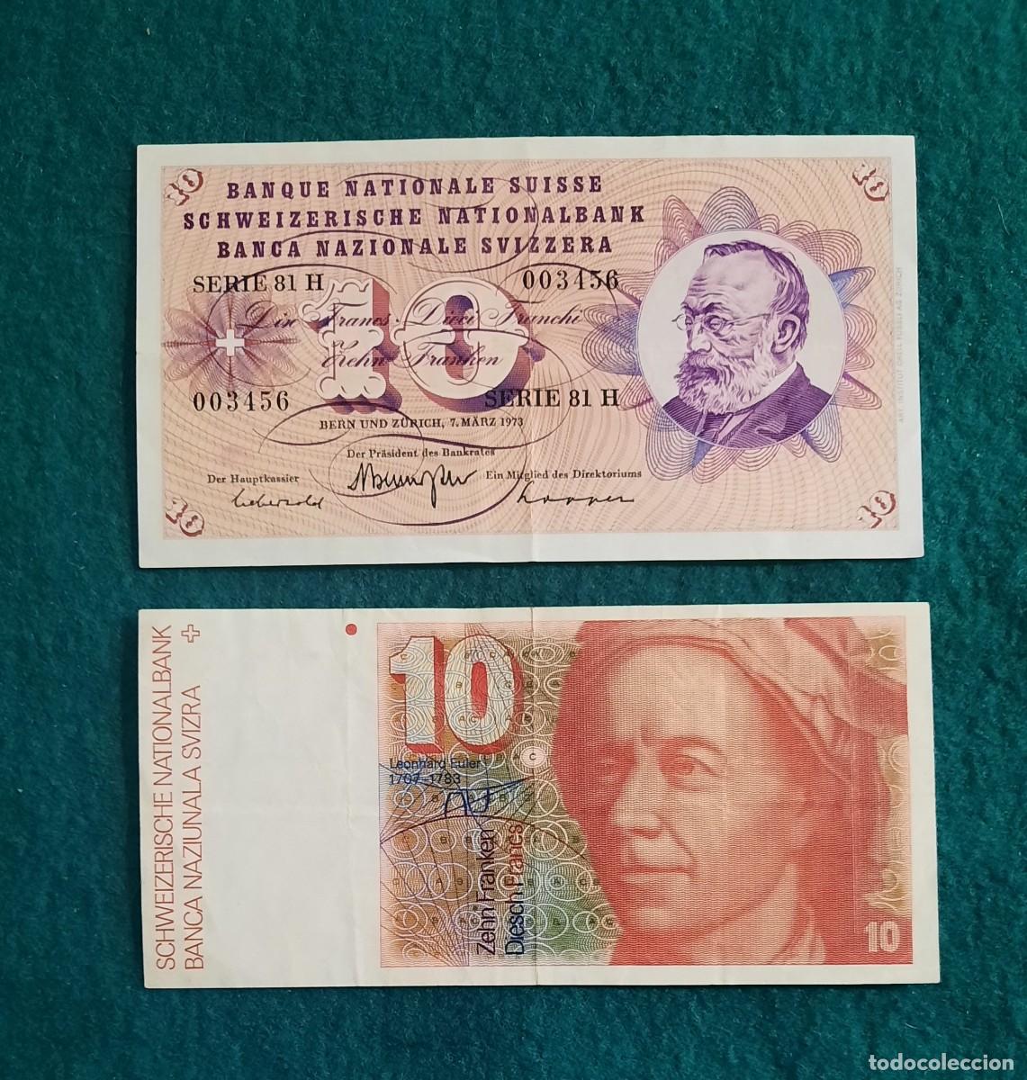 Billetes extranjeros: Lote de billetes de Suiza - Foto 1