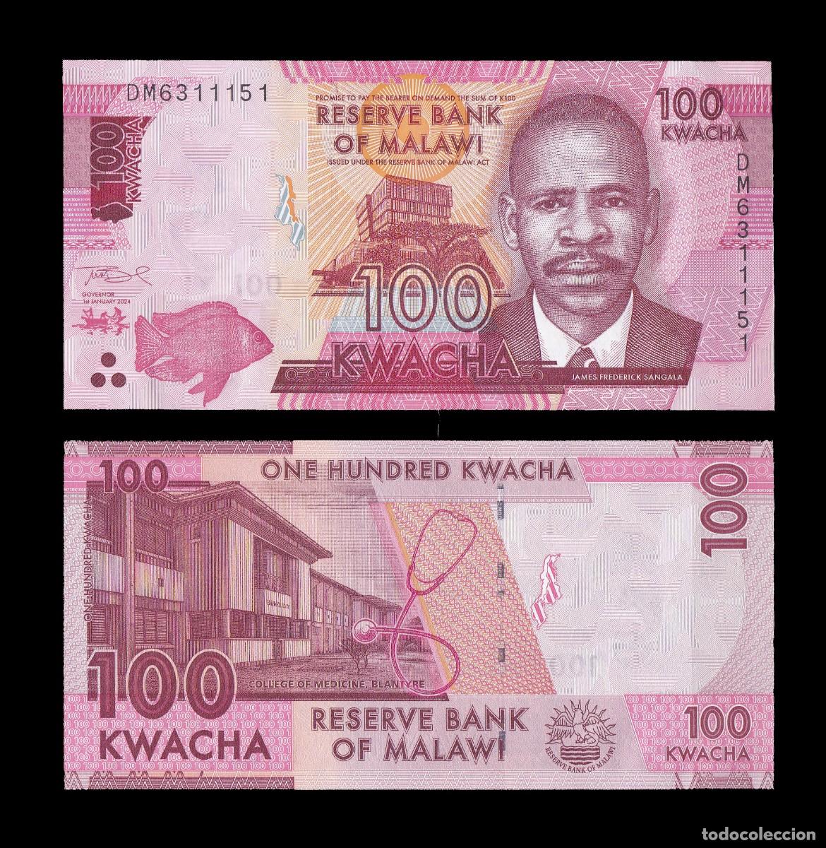 Billetes extranjeros: MALAWI - 100 KWACHA DE 2024 - SIN CIRCULAR - Foto 1