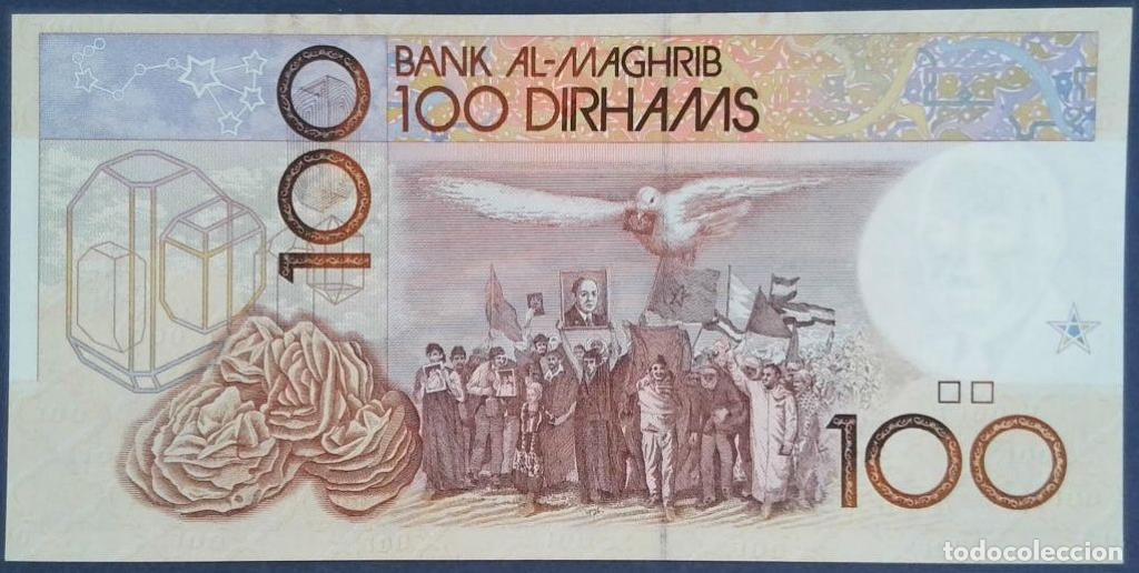Billetes extranjeros: Marruecos, 100 Dirhams 1987 - 62a - (SC / UNC) [201042] - Foto 2