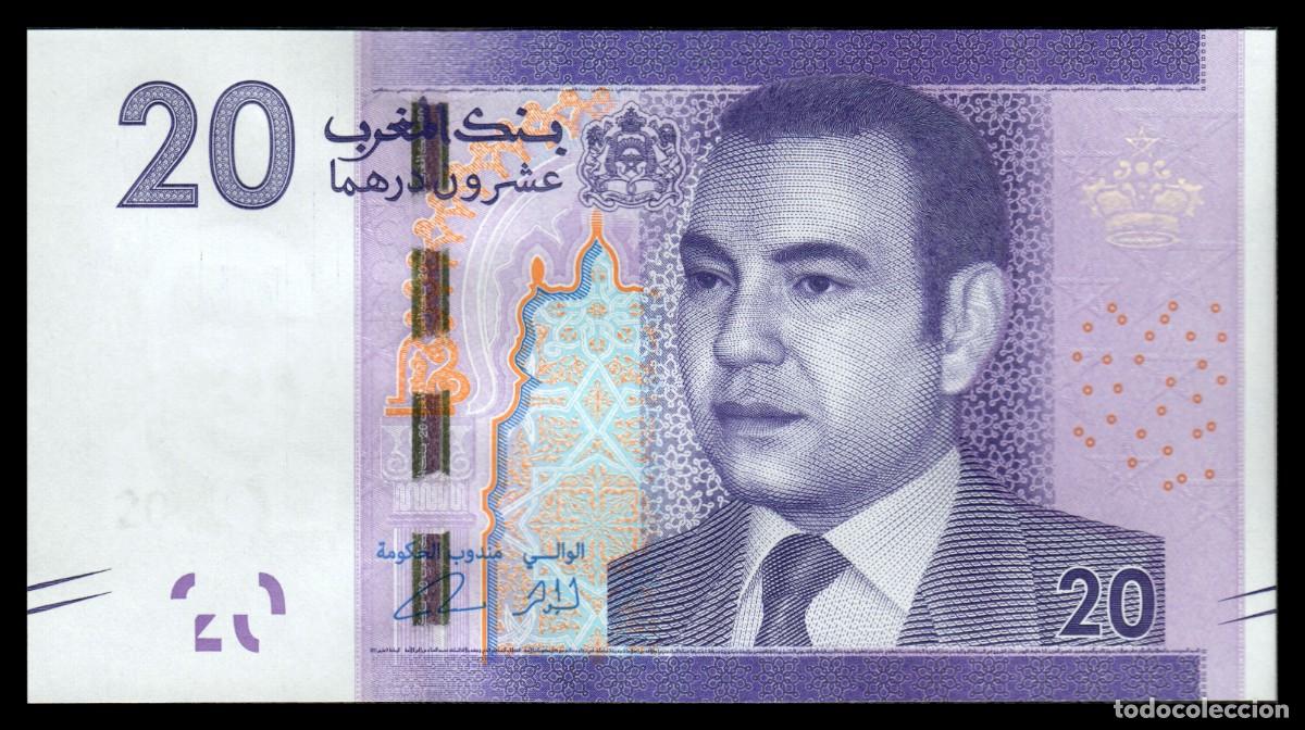 Billetes extranjeros: Marruecos 20 Dirhams 2012 Pick 74 SC - Foto 2