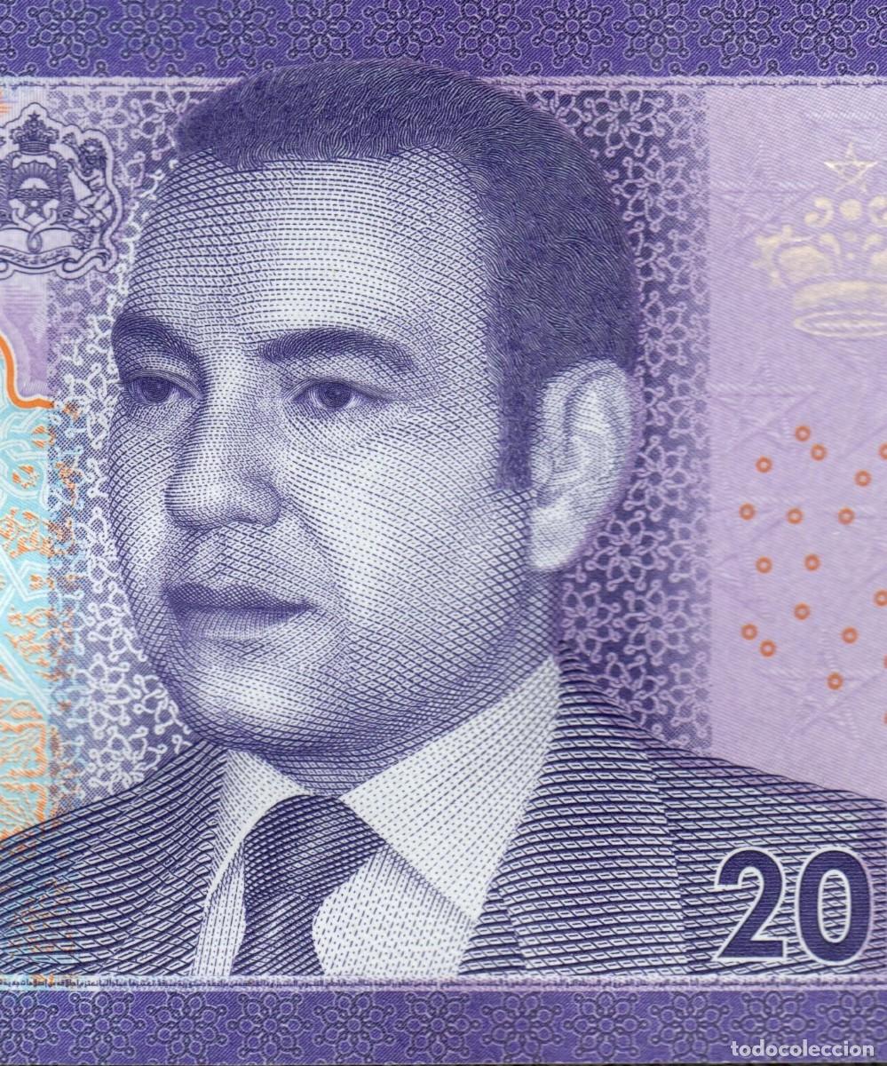 Billetes extranjeros: Marruecos 20 Dirhams 2012 Pick 74 SC - Foto 4