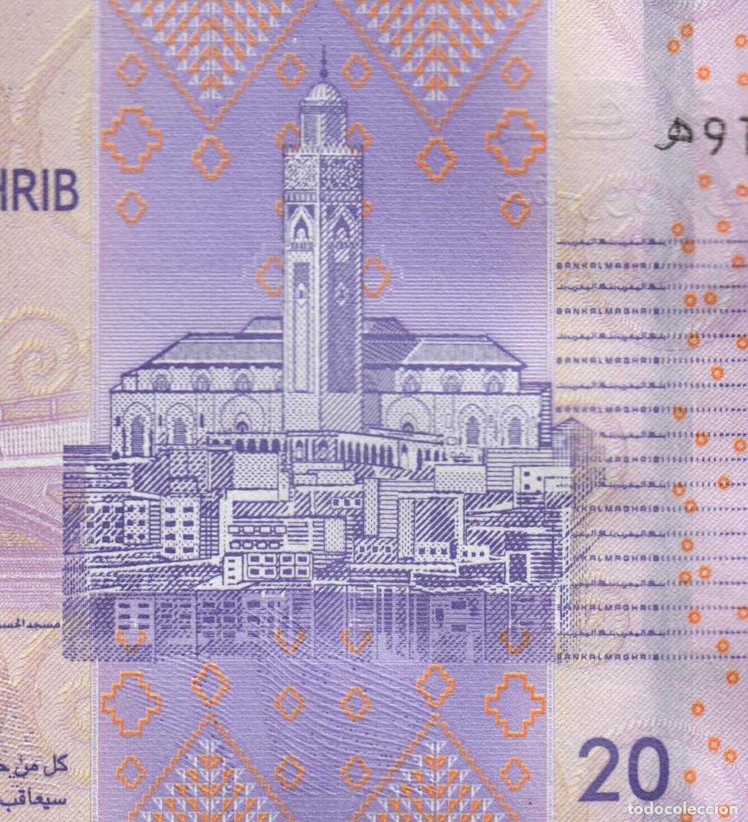 Billetes extranjeros: Marruecos 20 Dirhams 2012 Pick 74 SC - Foto 5