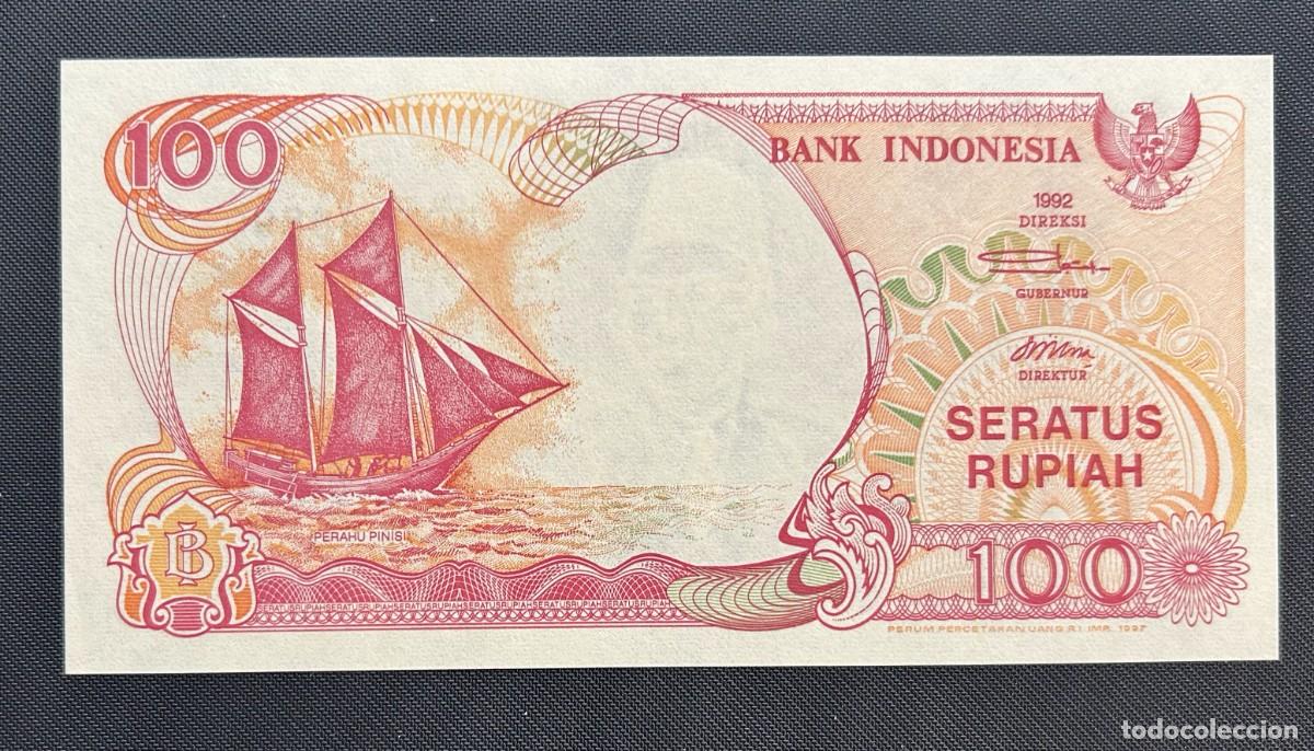 Billets internationaux: 100 RUPIAS 1992 (1997) INDONESIA. P# 127F. SC / UNC.