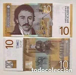 Billetes extranjeros: Billete YUGOSLAVIA 10 Dinara 2000 SC/UNC - Foto 1