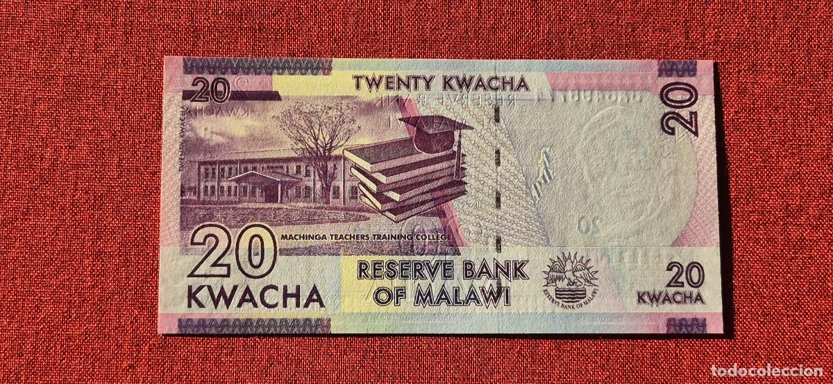 Billetes extranjeros: 20 KWACHA, MALAWI. 2016. (PICK.63). - Foto 2
