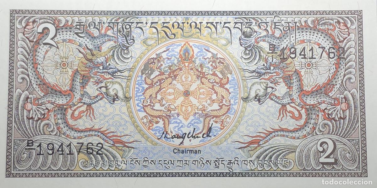 Billetes extranjeros: BILLETE DE BHUTAN 2 NGULTRUM SIN CIRCULAR - Foto 1