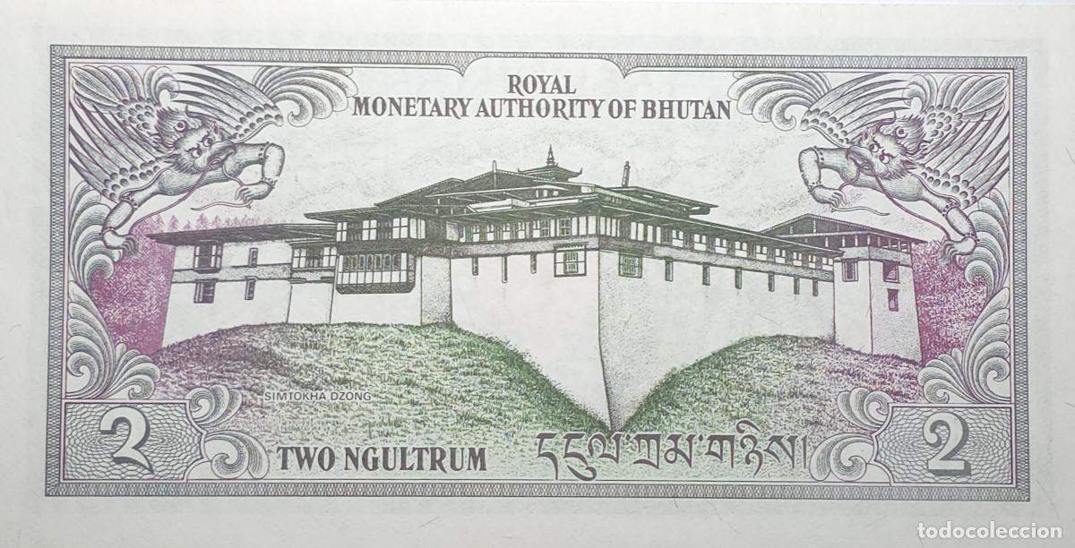 Billetes extranjeros: BILLETE DE BHUTAN 2 NGULTRUM SIN CIRCULAR - Foto 2