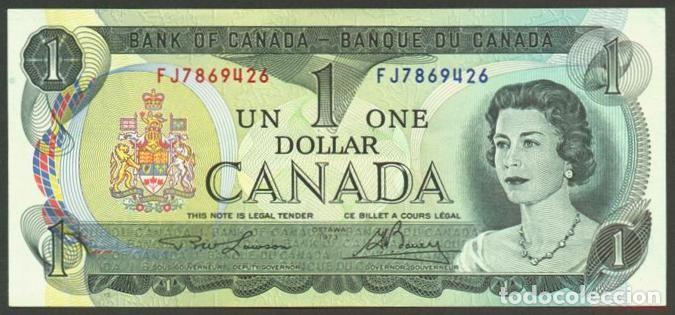 Billets internationaux: CANADA. 1 dolar 1973. Pick 85b. Firmas Lawson - Bouey