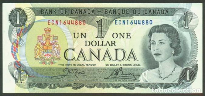 Billets internationaux: CANADA. 1 dolar 1973. Pick 85c. Firmas Crow - Bouey