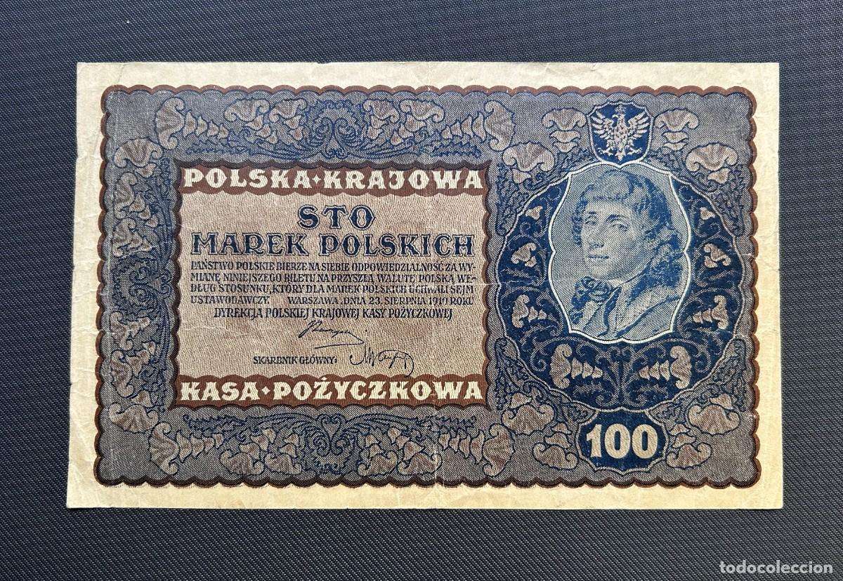 Banconote internazionali: 100 MARCOS 1919 POLONIA. P# 27
