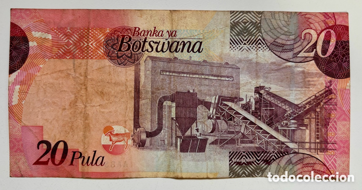 Billetes extranjeros: Billete BOTSWANA 20 Pula (2009) - Foto 2