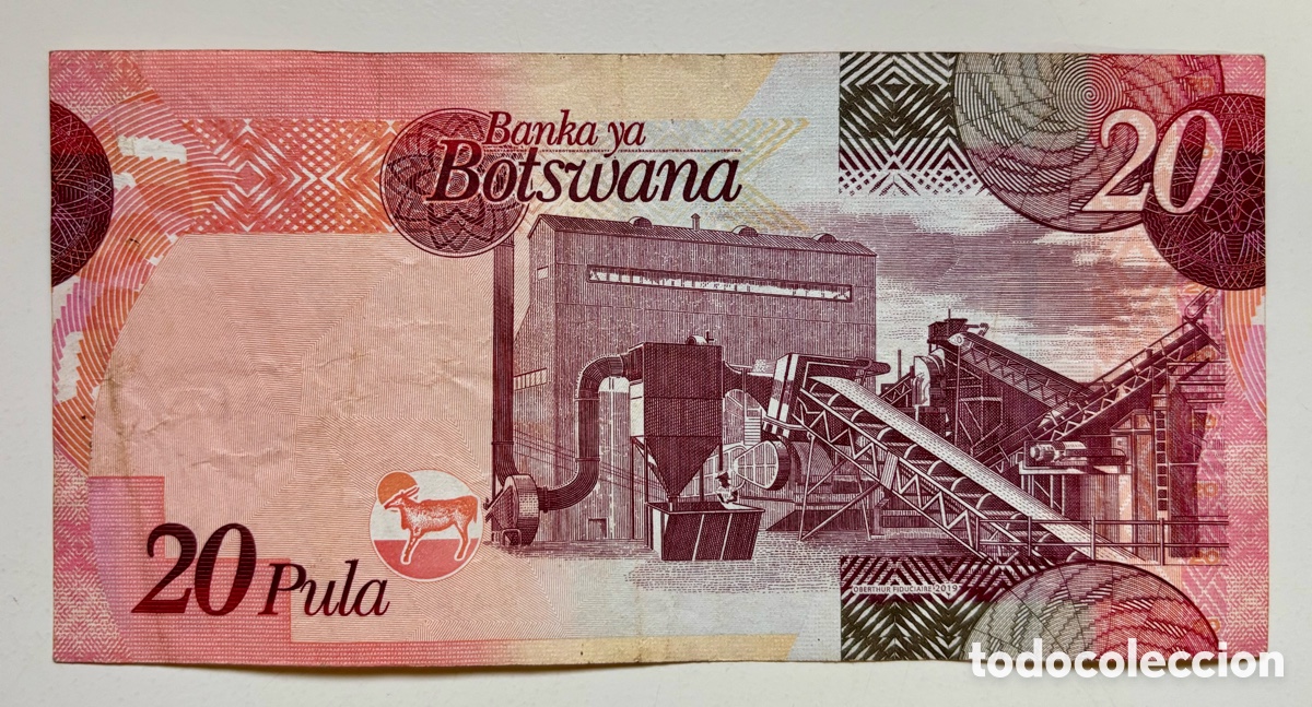 Billetes extranjeros: Billete BOTSWANA 20 Pula (2019) - Foto 2