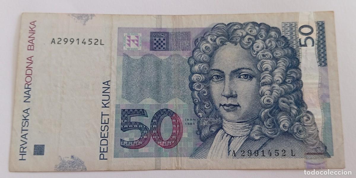 Billetes extranjeros: BILLETE 50 KUNAS CROACIA 2002 - Foto 1