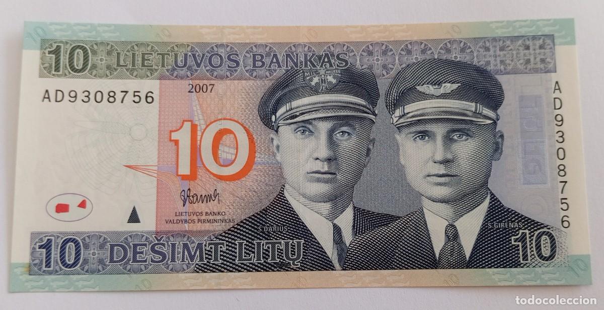 Billetes extranjeros: BILLETE 10 LITU LITUANIA 2007. SIN CIRCULAR - Foto 1