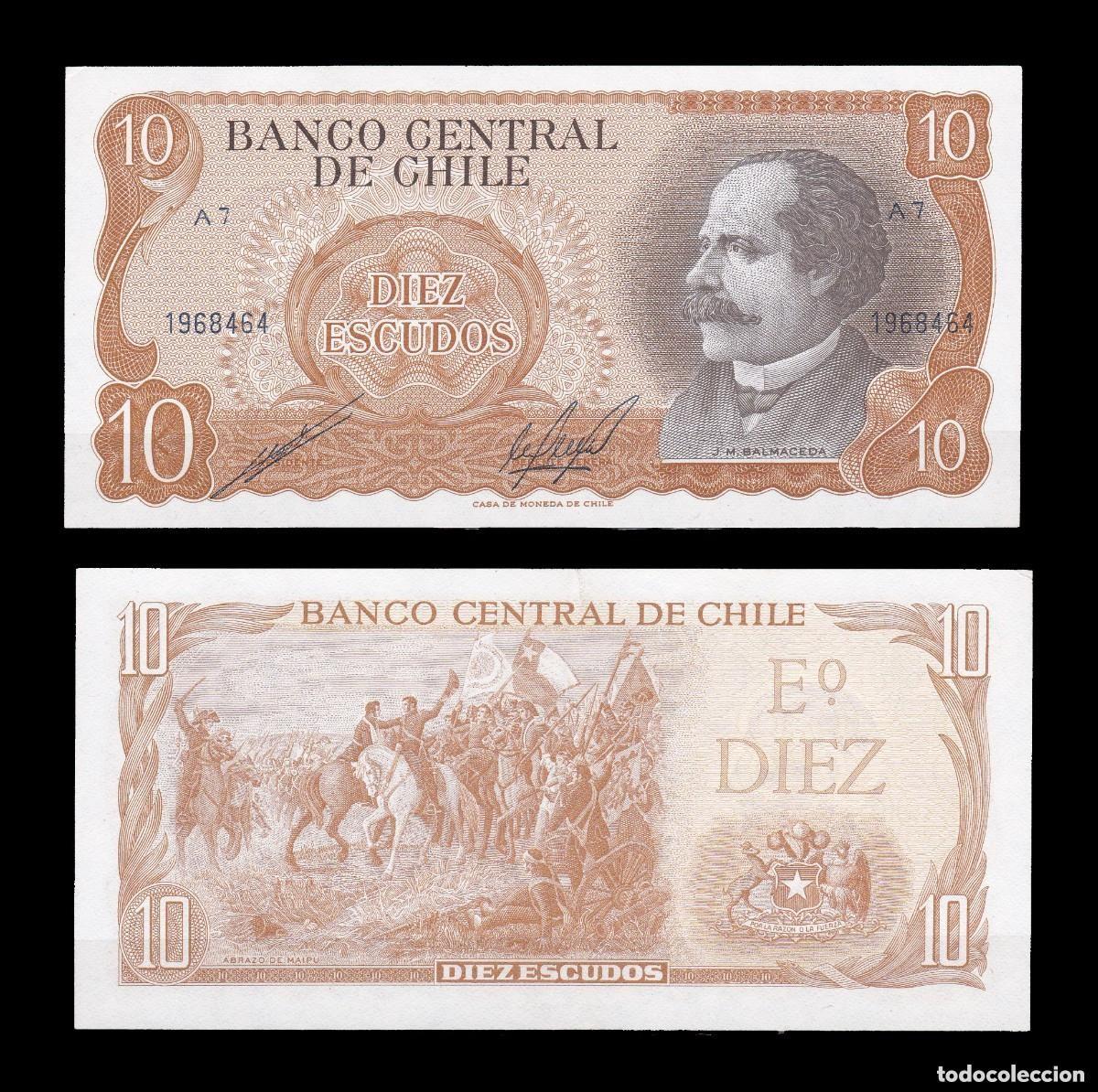 Billetes extranjeros: CHILE - 10 ESCUDOS DE 1973 - SIN CIRCULAR - Foto 1