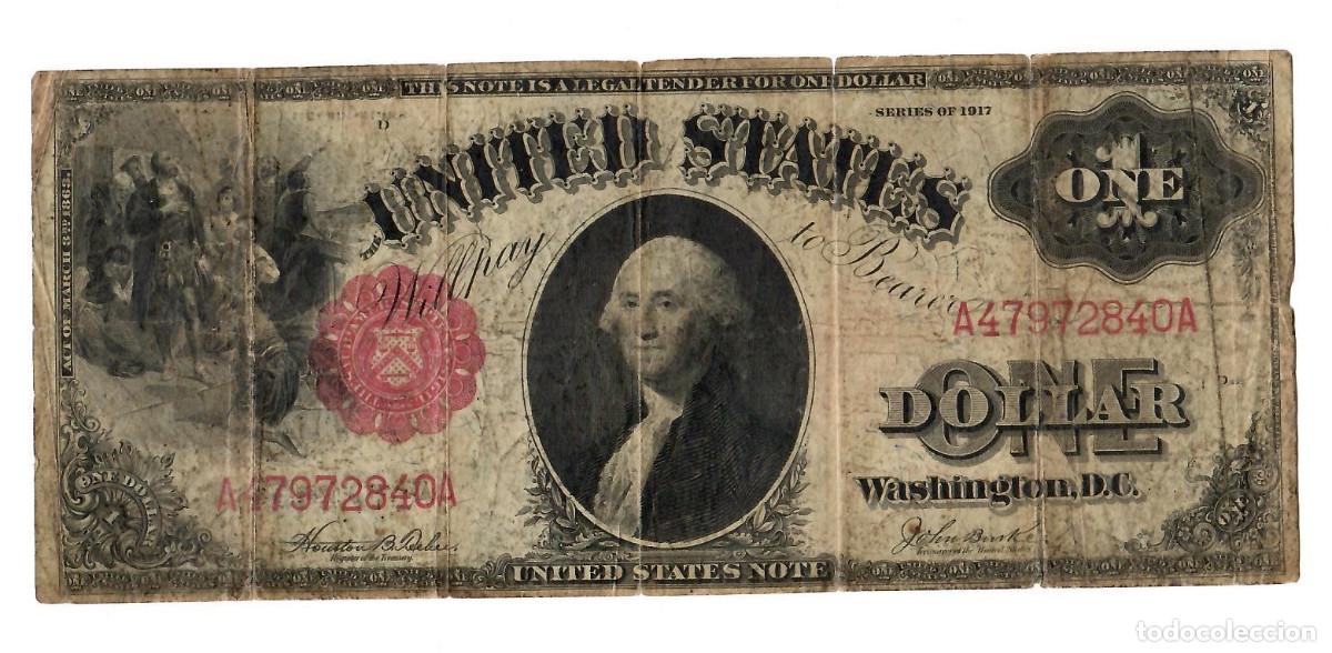 Billetes extranjeros: ESTADOS UNIDOS 1 DOLLAR 1917 - Foto 1