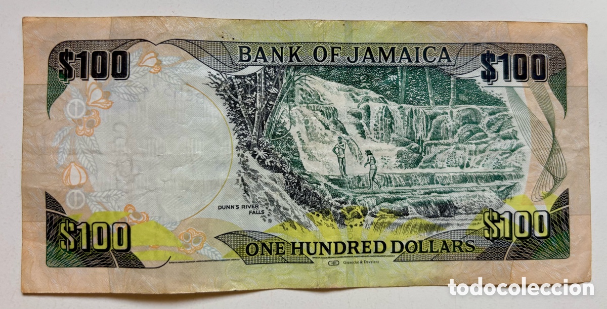 Billetes extranjeros: Billete JAMAICA 100 Dolares 2018 - Foto 2